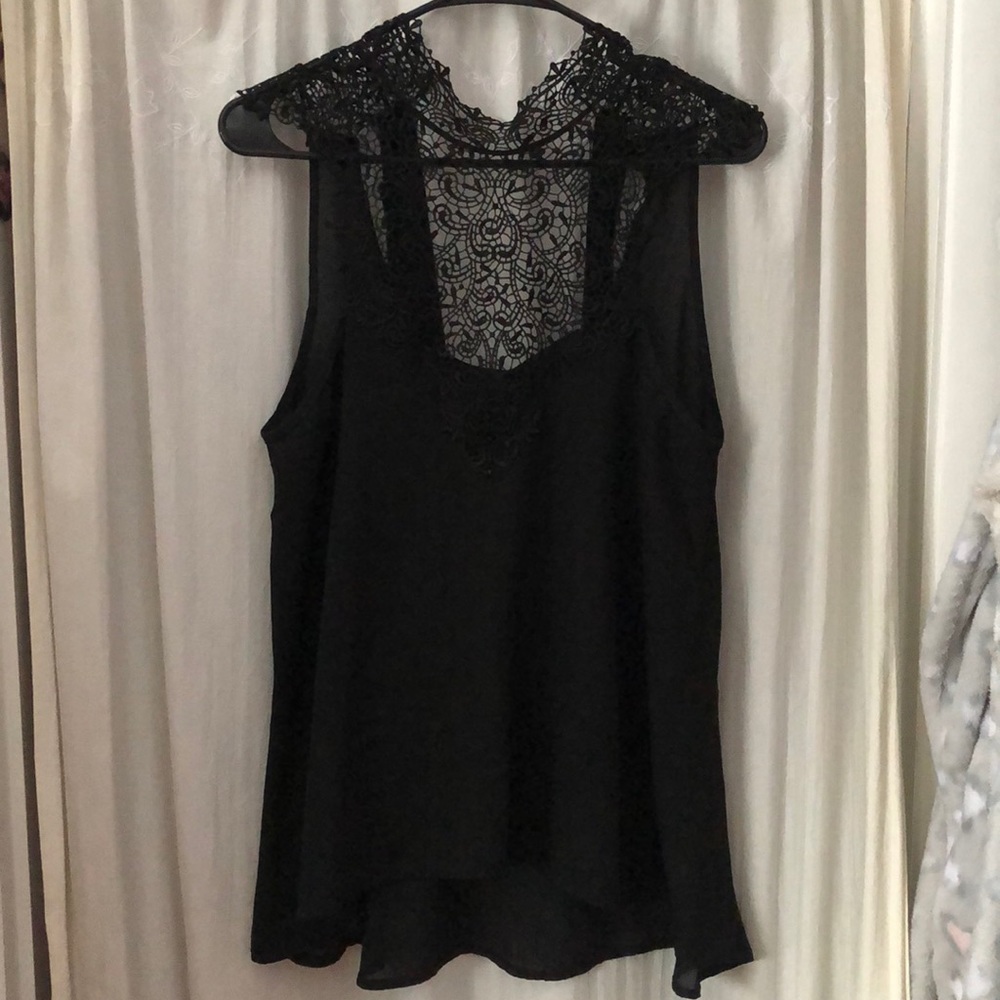 Black lace top